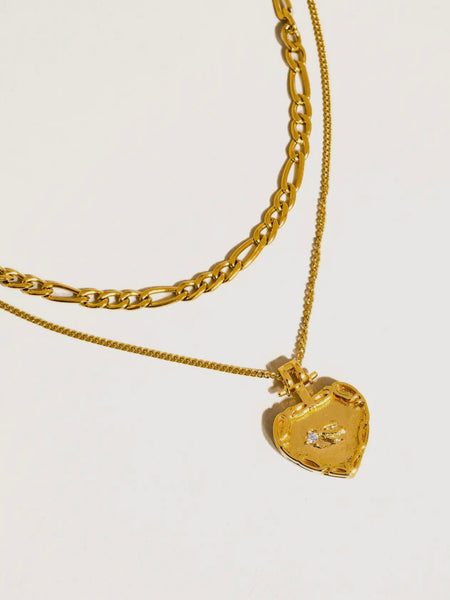 Landy Layered Heart Chain Necklace