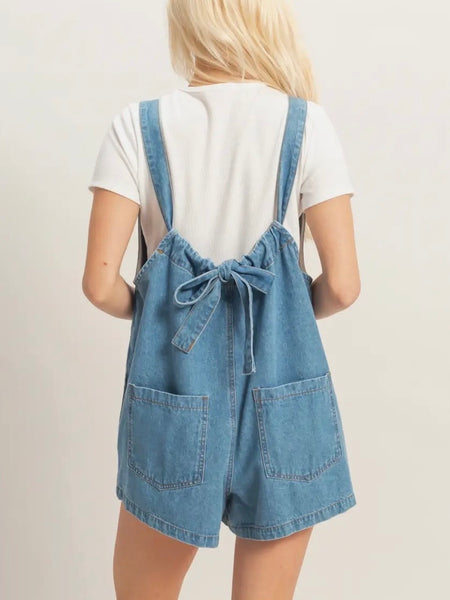 Randi Romper in Denim