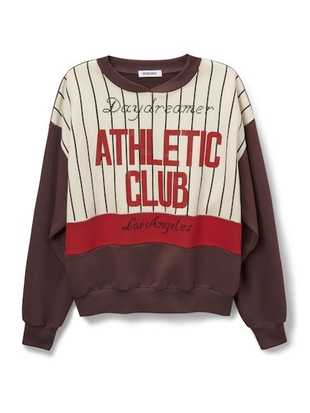 Oversized Sweatshirt in Chocolate Block Ciao