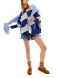 Checker Easy Street Tunic in Blueprint Combo