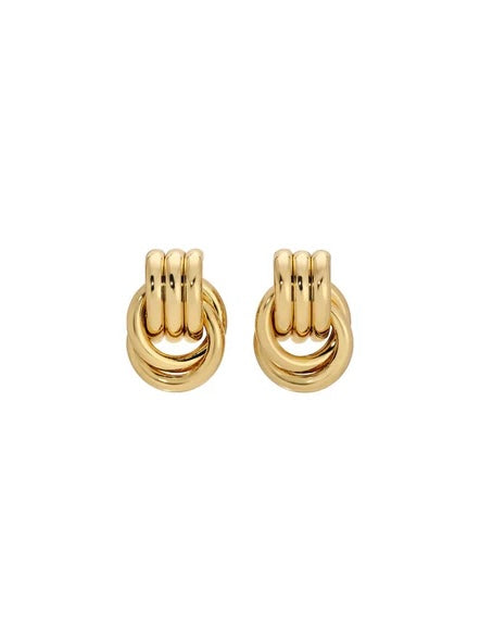 Baby Knot Earrings in Gold