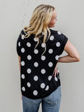 Off The Bench Sweater in Black & White