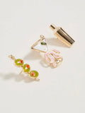 Martini Cocktail Brooch Pins Set