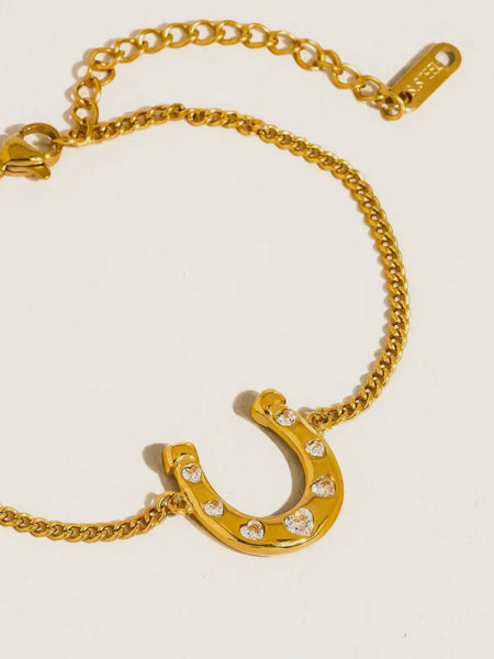 Tundra CZ Horseshoe Bracelet