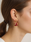 Bea Floral Heart Earrings