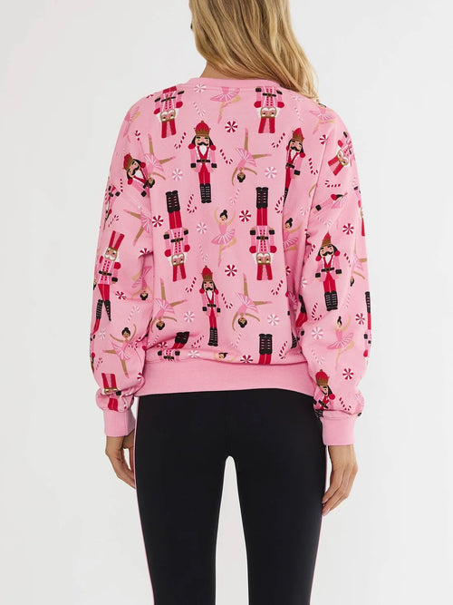 Devyn Oversized Sweatshirt in Pirouette Pink