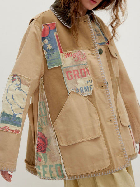 Garden Tamer Jacket in Brown Combo