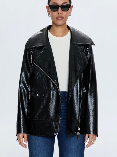 Winona Jacket in Black Vinyl