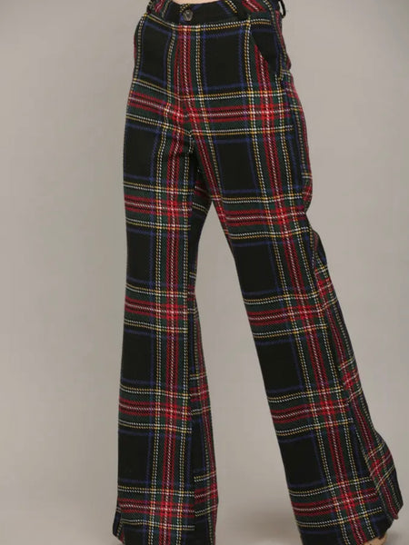 A Treat in Tartan Pant in Black