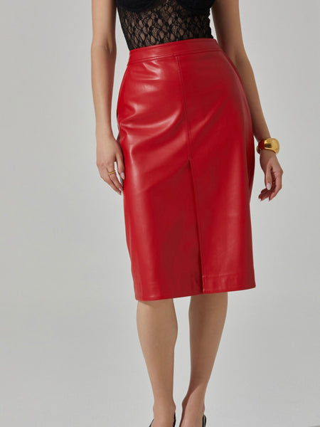 Ladonne Skirt in Red