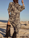 Volcano Goddess Kaftan in Liquorice