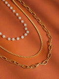 Cadeux Stacked Pearl Necklace