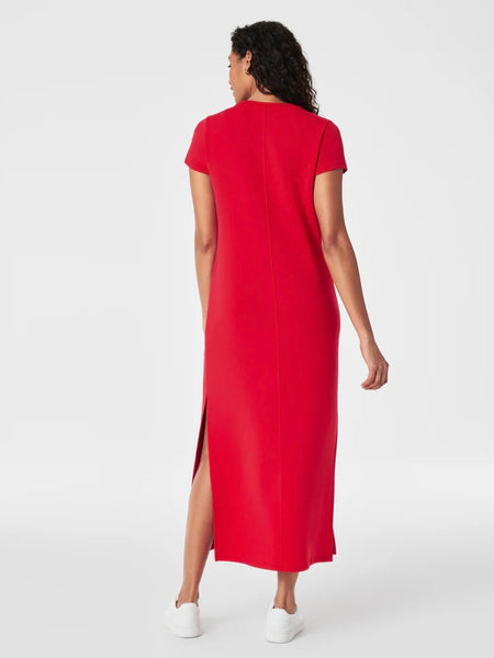 AirEssentials Maxi T-Shirt Dress in Red