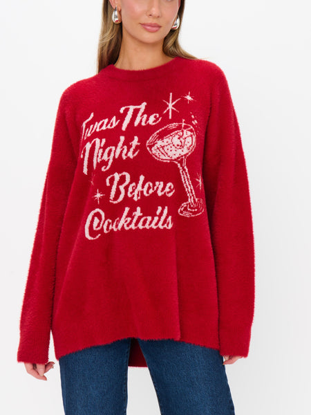 Classic Crewneck Sweater in Twas The Night