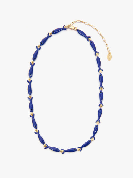 Stone Beaded Necklace in Sunrise
