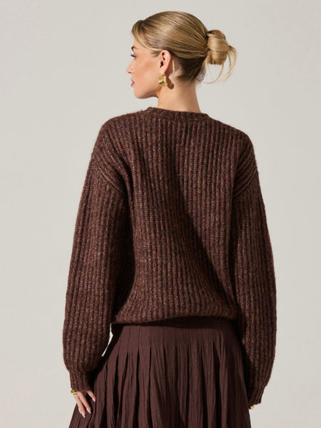 Archer Sweater in Brown Multi