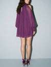 Showgirl Shimmy Dress in Magenta