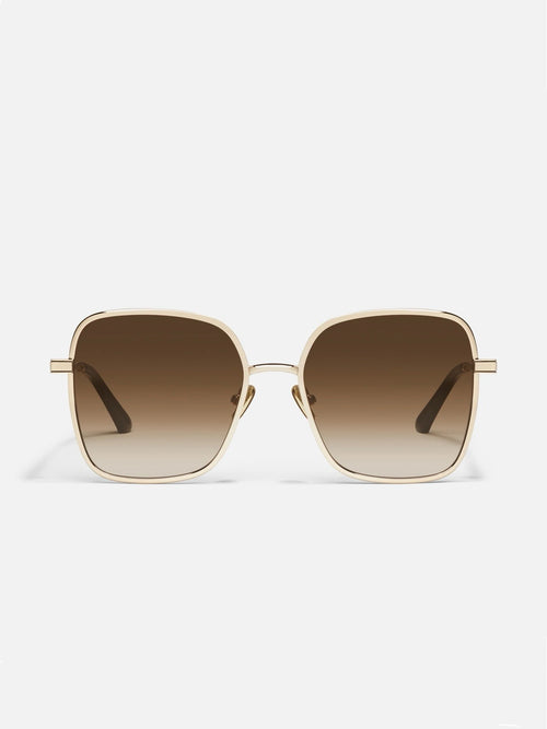 5th Ave Sunnies in Brown & Gold