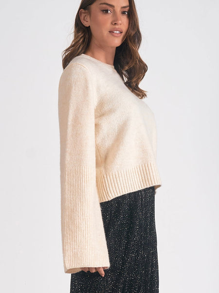 Ring My Bell Sweater in Ivory