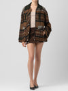 Situationship Jacket in Mixed Plaid