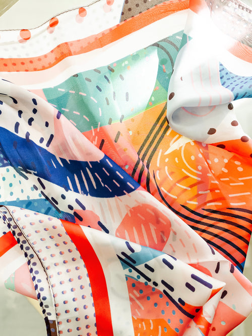 Jet Setter Bandana Scarf in Pink