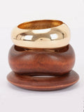 Mixing It Up Bracelet Set in Brown