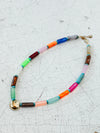 Hampton Tube Bead Necklace in Rainbow