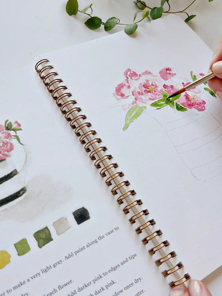 Bouquet Watercolor Workbook