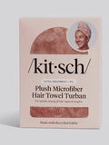 Terracotta Plush Microfiber Hair Towel Turban