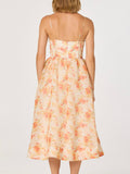 Janna Dress in Orange Floral