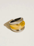 Daelen Dome Ring in Two Tone