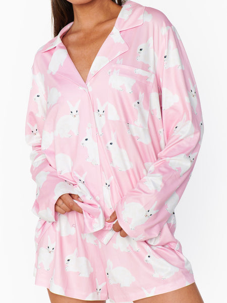 Favorite PJ Set in Pink Bunnies