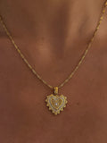 Valea CZ Heart Pendant Necklace