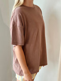 Must Be Mineral Oversized Tee in Chestnut