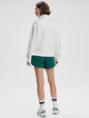Kirsi Half Zip Midlayer in White & Forest
