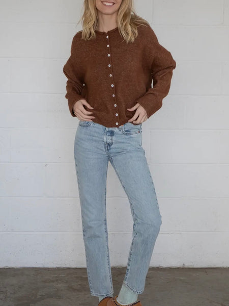 Piper Cardigan in Brown