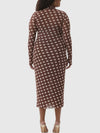 Bryony Dress in Chocolate Halo Dot