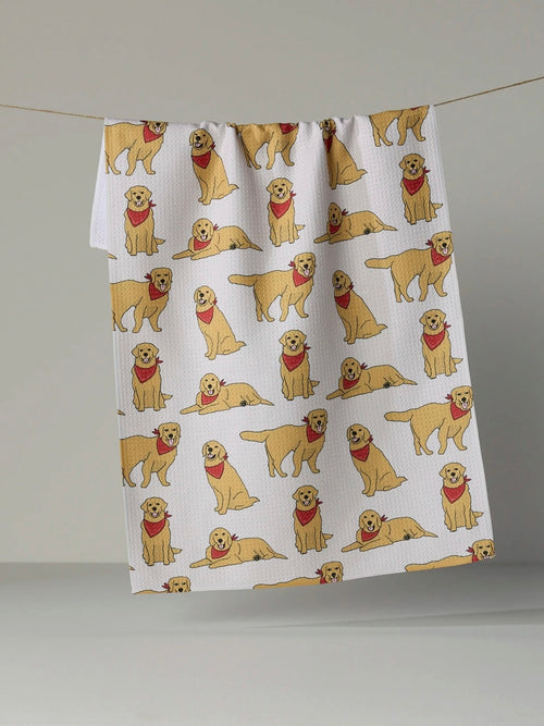 Golden Days Tea Towel in Vanilla