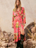Libertine Reversible Robe in Cayenne