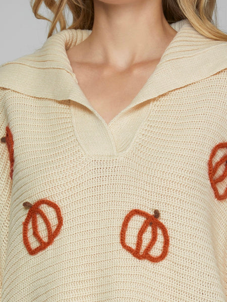 Pumpkin Spice & Everything Nice Sweater in Ivory