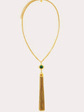 Haven Necklace in Malachite