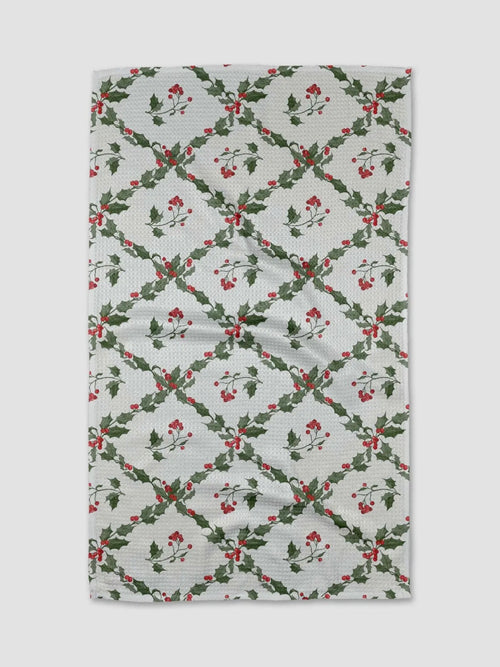 Christmas Lattice Tea Towel