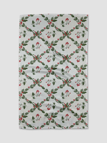 Christmas Lattice Tea Towel