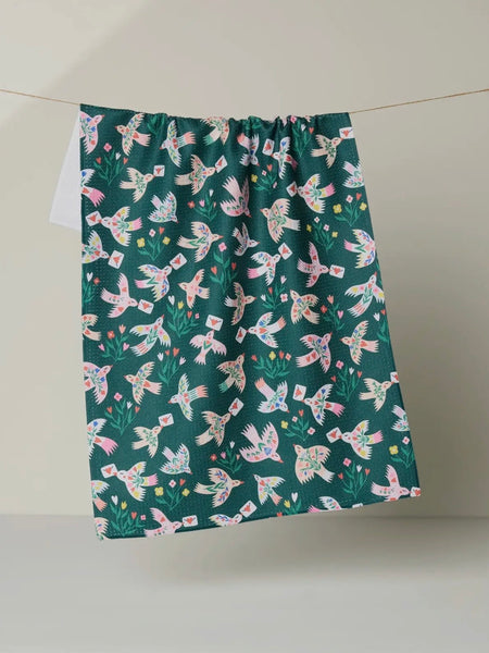 Birdsong Post Tea Towel