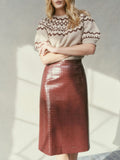 Nyla Skirt in Wine