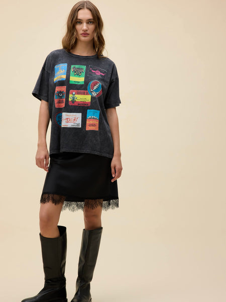 Grateful Dead Backstage Merch Tee in Reactive Black Acid