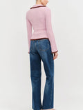 A Touch Of Trim Sweater in Mauve