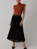 Falling for Frills Top in Rust