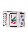 Brooklyn Mahjong Print Beaded Stretch Bracelet