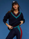 Montana Sweater in Ultramarine Colorblock